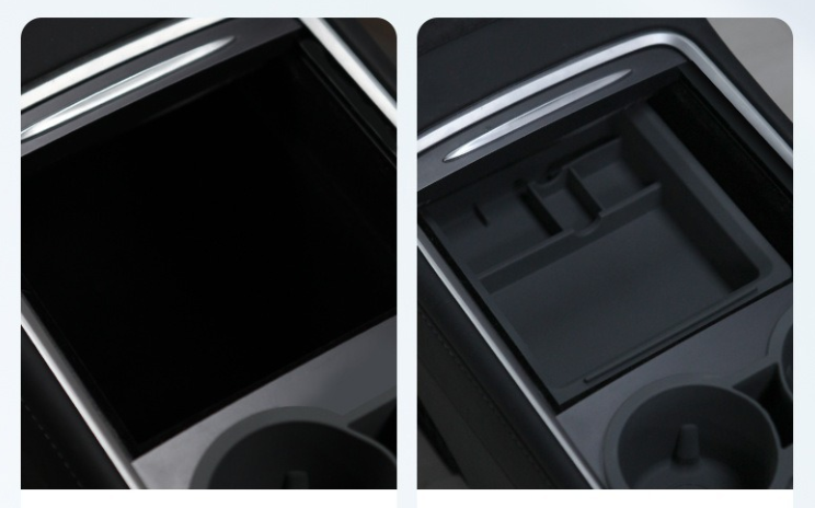 Centre Console Storage Box With Tray (Model3/Y)