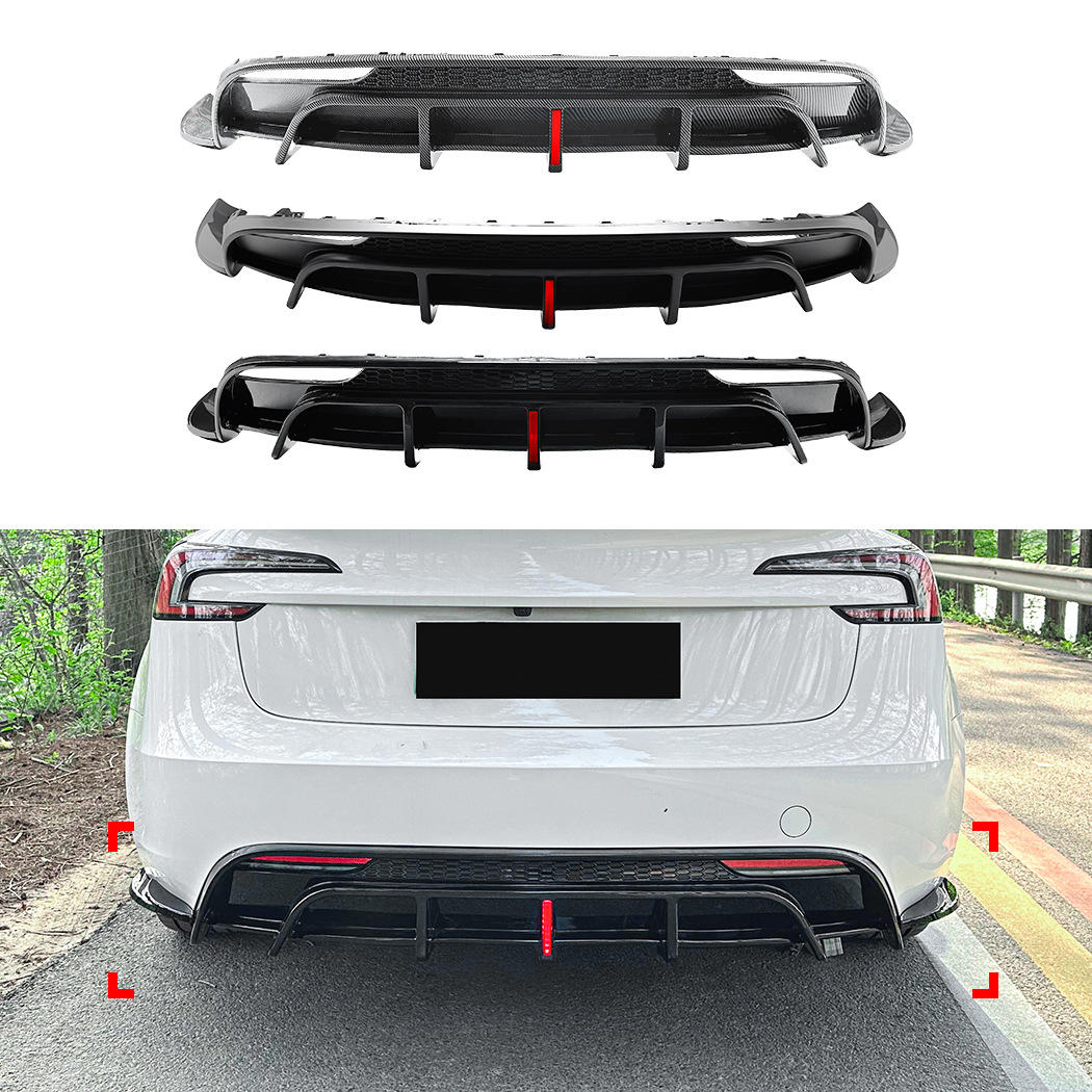 Rear Diffuser With Led Light (Model 3 2017-2023)