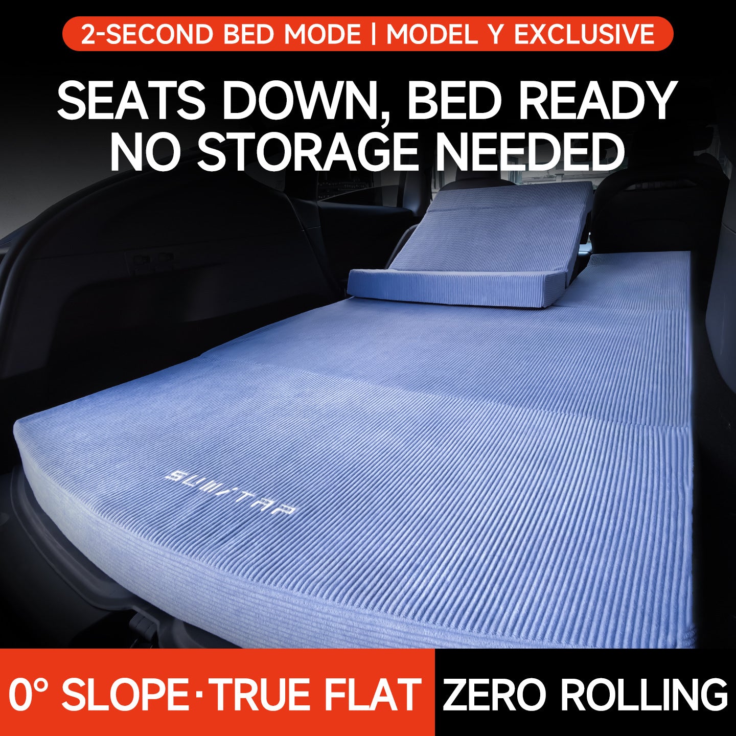 Bestseller Flannel-Lined Mattress for Tesla Model Y Juniper- Leveling & Thickened Design