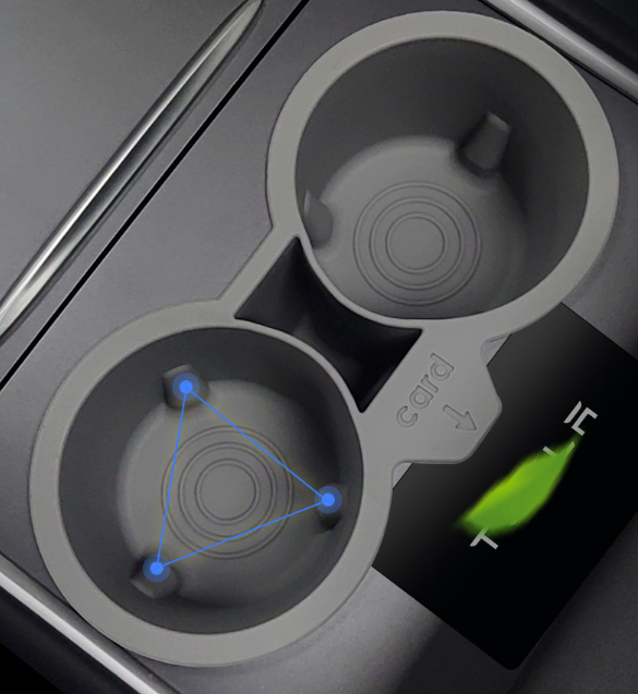 Centre Console Cup Holder Cover (Model3/Y)