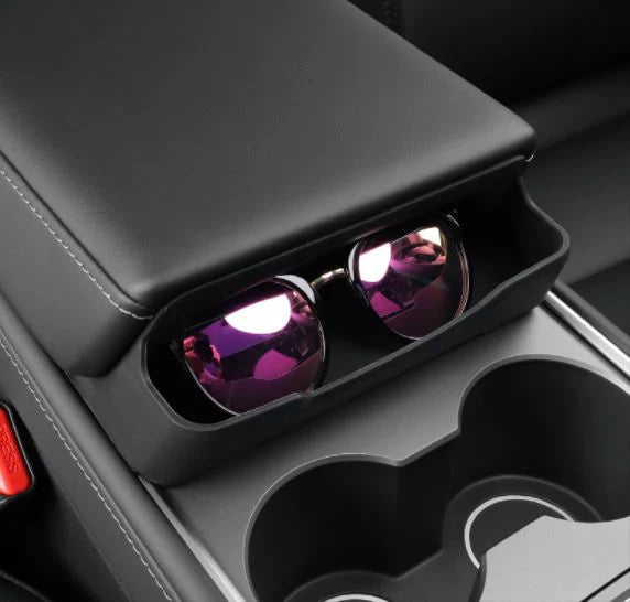 Silicone Centre Console Glasses Tray (Model Y)