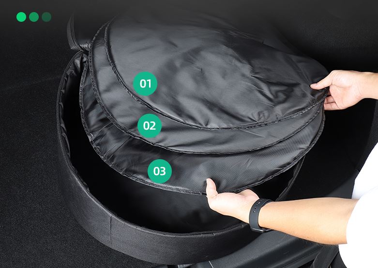 Spare Wheel Cover Sleeve (18-19inch) (Model 3/Y)