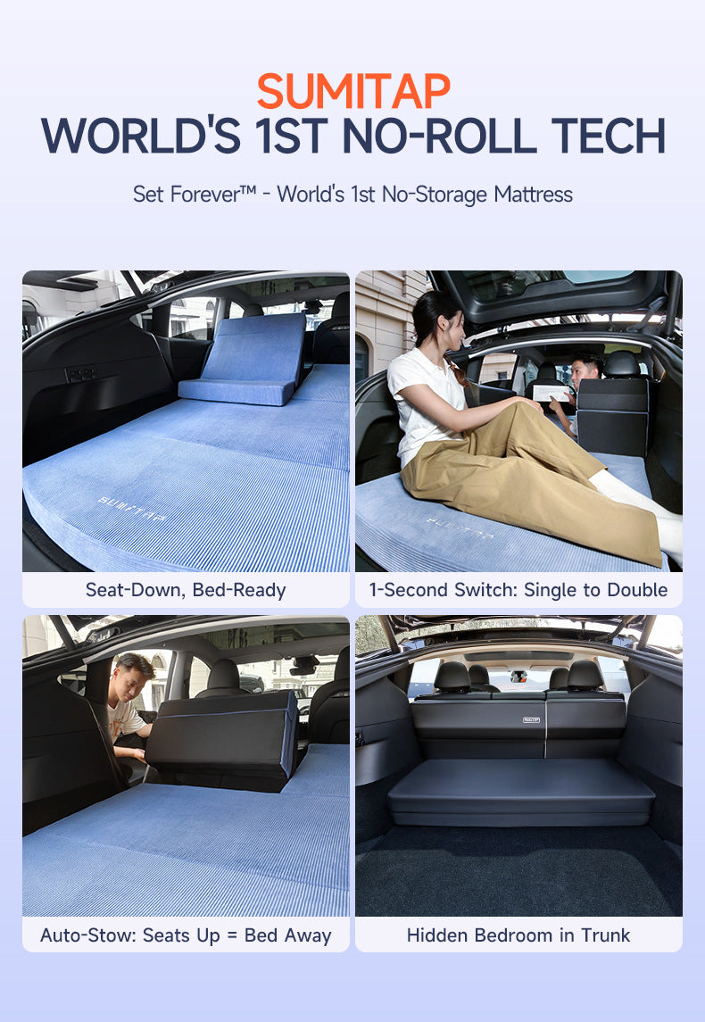 Bestseller Flannel-Lined Mattress for Tesla Model Y Juniper- Leveling & Thickened Design
