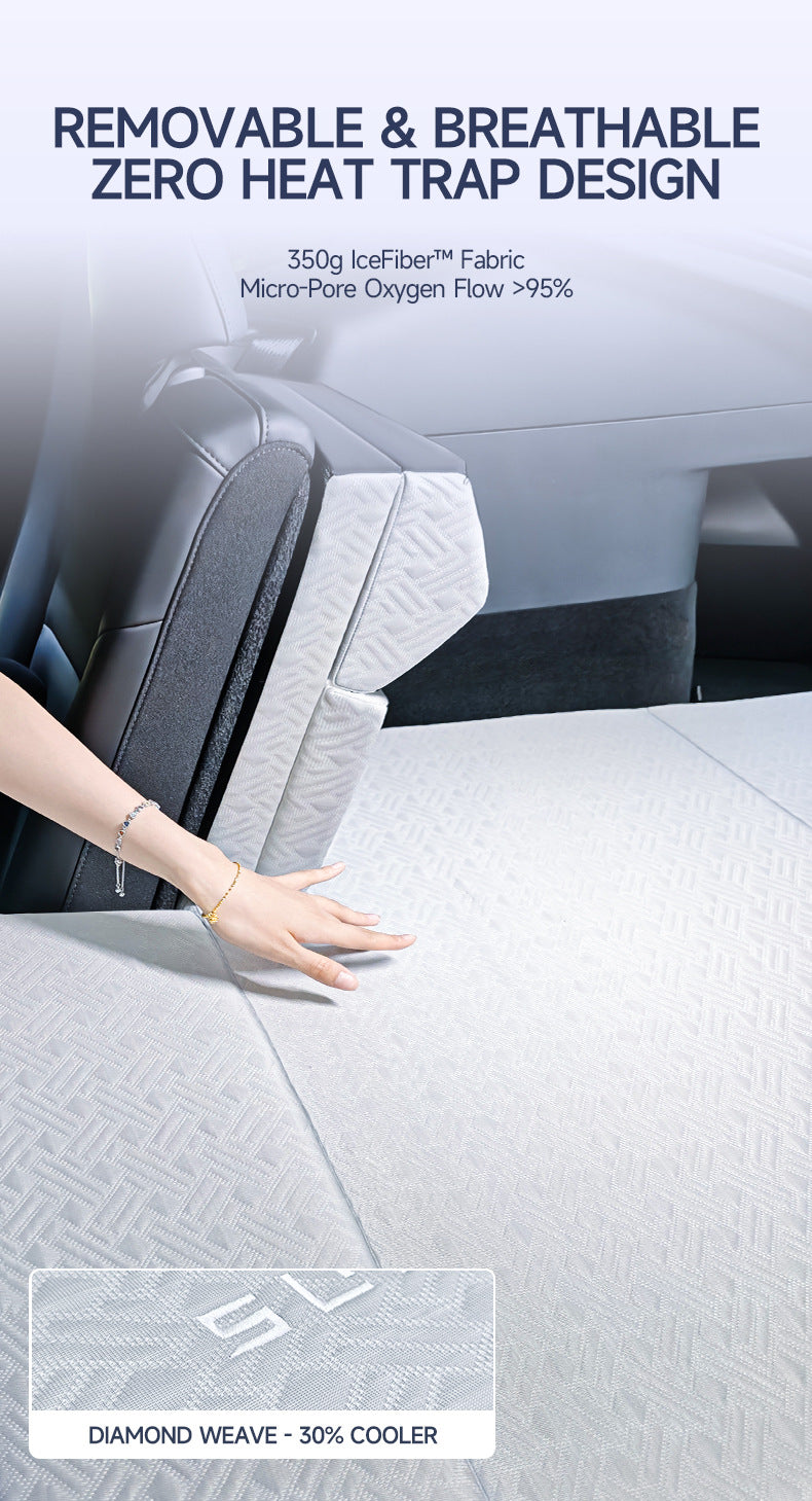 Inflatable Camping Mattress for Tesla Model Y Juniper - with Electric Pump