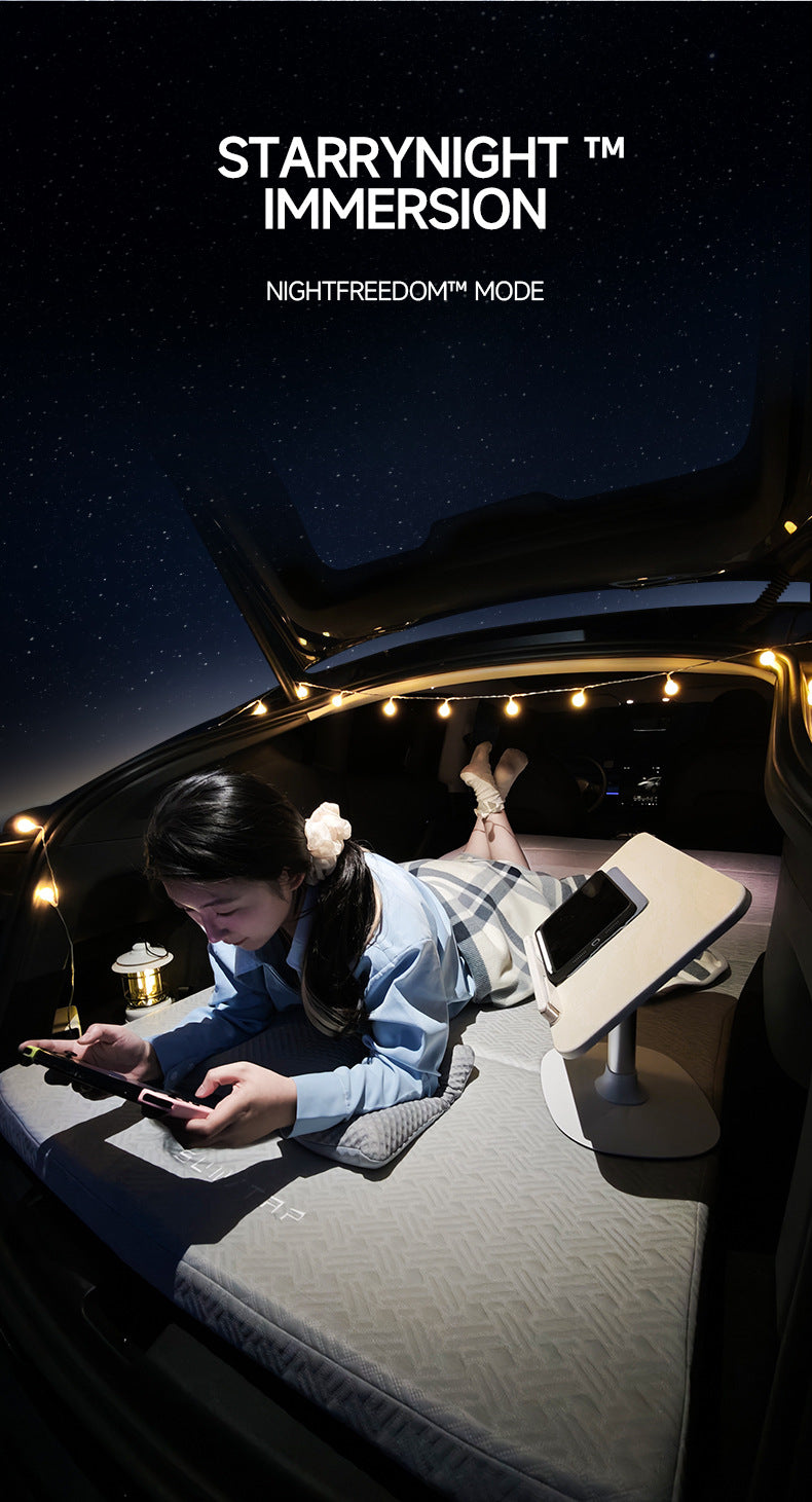 Inflatable Camping Mattress for Tesla Model Y Juniper - with Electric Pump