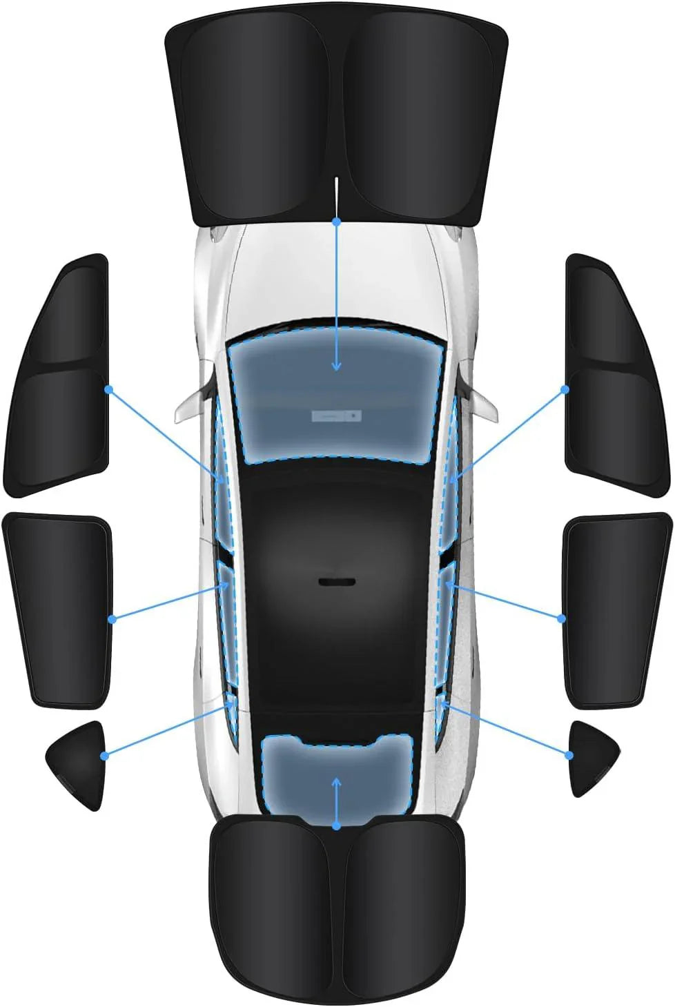 Complete Privacy Sunshade (BLACK) (Model Y 2022-2024)