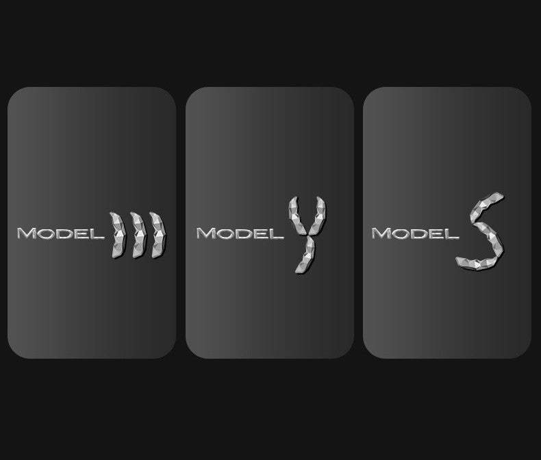 Custom Tesla Emblem Overlay (Model 3/Y Highland) - Creative Bean-Themed Design