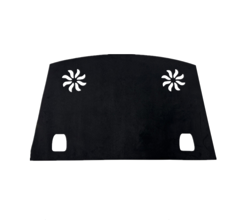 Dashboard Sunshade Mat for Tesla - Pure Black Suede