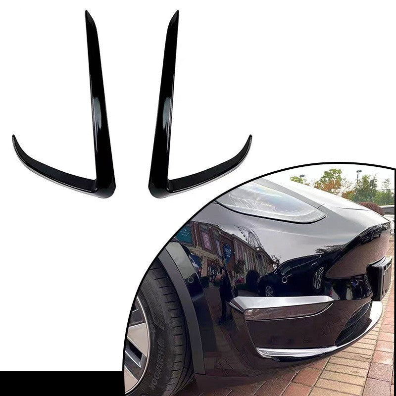 Front Bumper Fog Light Cover Trim (Model Y 2022-2024)