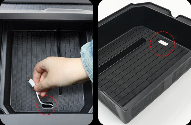 Centre Console Armrest Storage Box for Tesla Model 3 Highland & Model Y Juniper