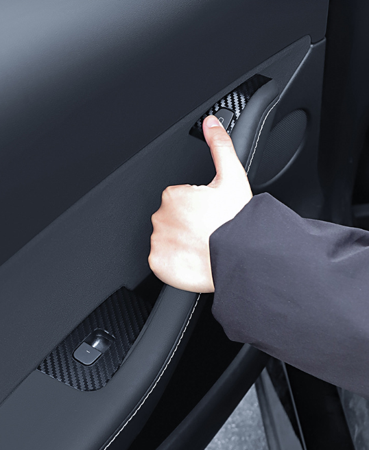 Tesla Model Y Window Control Button Stickers - Interior Decoration Accessories