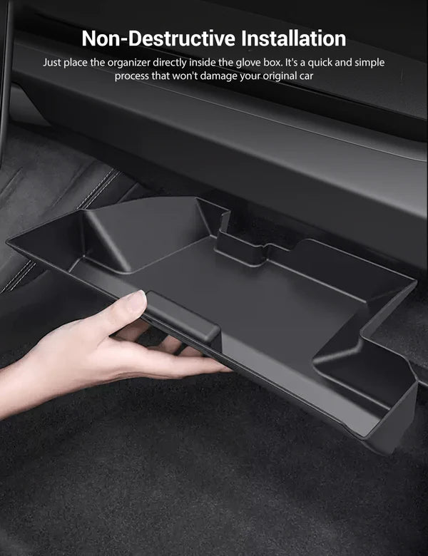 Tesla Model 3 Highland and Model Y Juniper glove box organizer