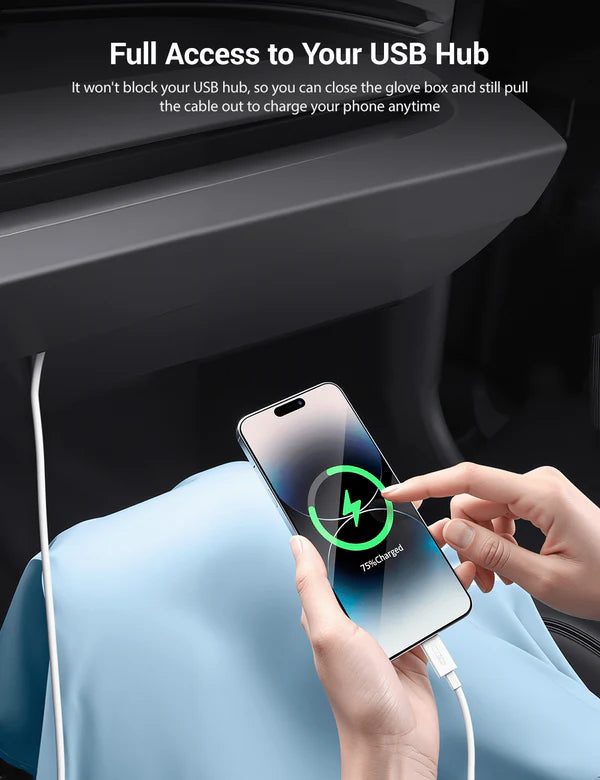 Tesla Model 3 Highland and Model Y Juniper glove box organizer