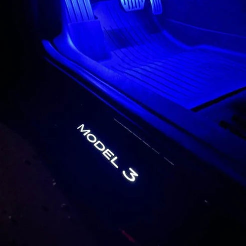 LED illuminated Welcome Pedal Door Sill Protector for Model Y / 3