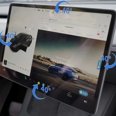4-Way Adjustable Swivel Screen Mount for Tesla Model Y Juniper & Model 3 Highland – Upgraded Display Mounting Kit
