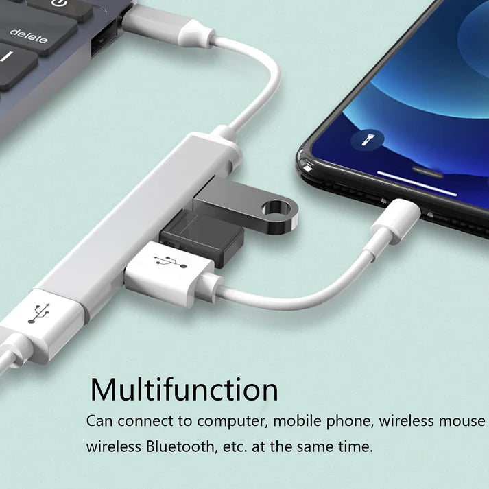 Tesla USB TepyC Hub for Model 3/Y/ 4-in-1 USB 3.0 Port