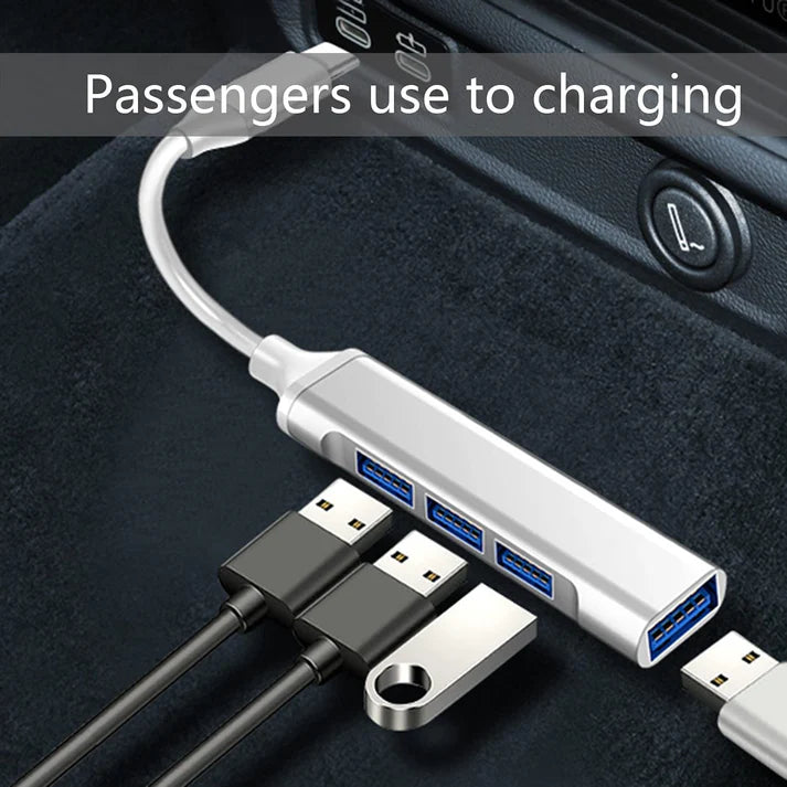 Tesla USB TepyC Hub for Model 3/Y/ 4-in-1 USB 3.0 Port