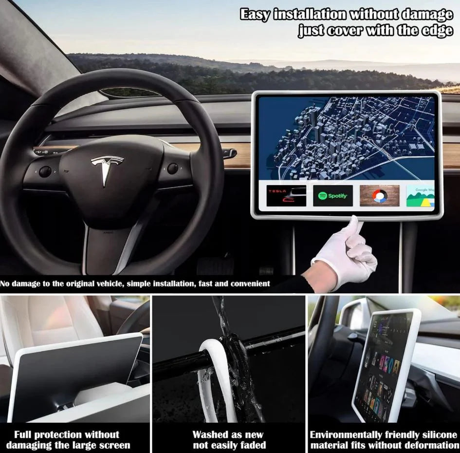 Silicone Headunit Frame Cover (Model 3/Y)